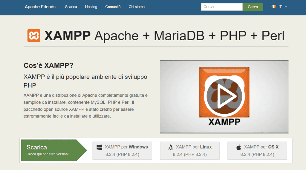 Sito ufficiale di XAMPP