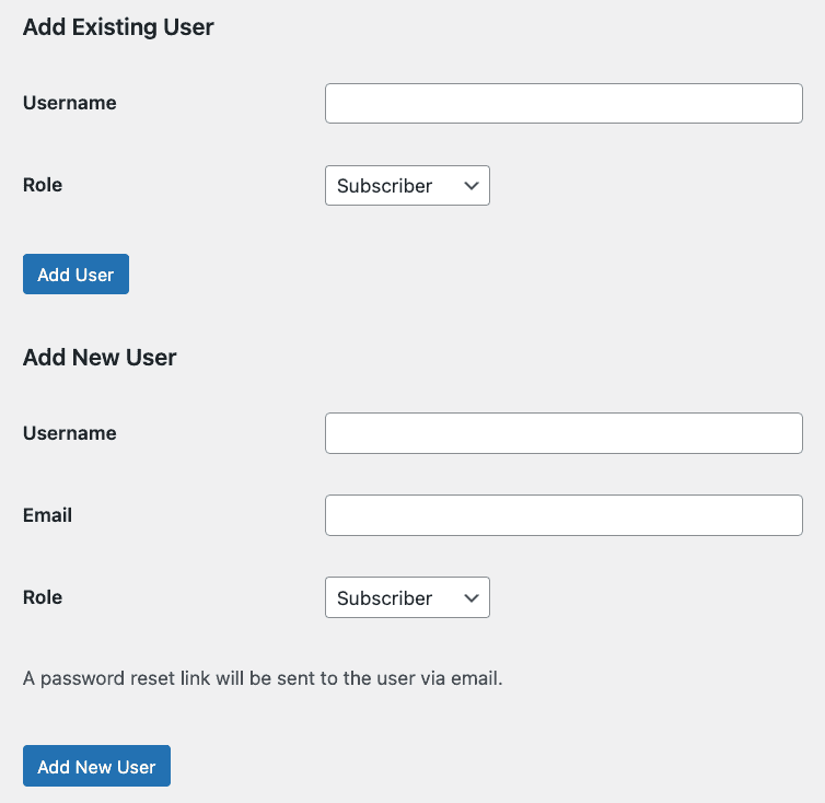 Un modulo per l'aggiunta di utenti esistenti o nuovi al sottosito WordPress Multisite
